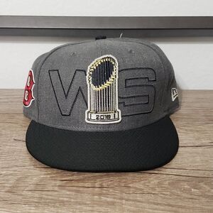 New Era Boston Red Sox Hat Cap 2018 World Series Champs 9FIFTY MLB Trophy